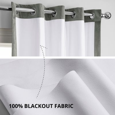 Grommet Signature Velvet Blackout Curtain