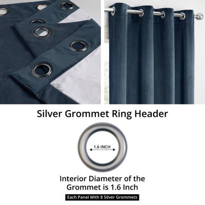 Grommet Signature Velvet Blackout Curtain
