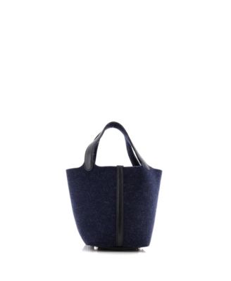 PM Picotin Lock Bag Felt with Leather