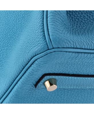 Birkin 35 Handbag Blue Togo with Gold Hardware