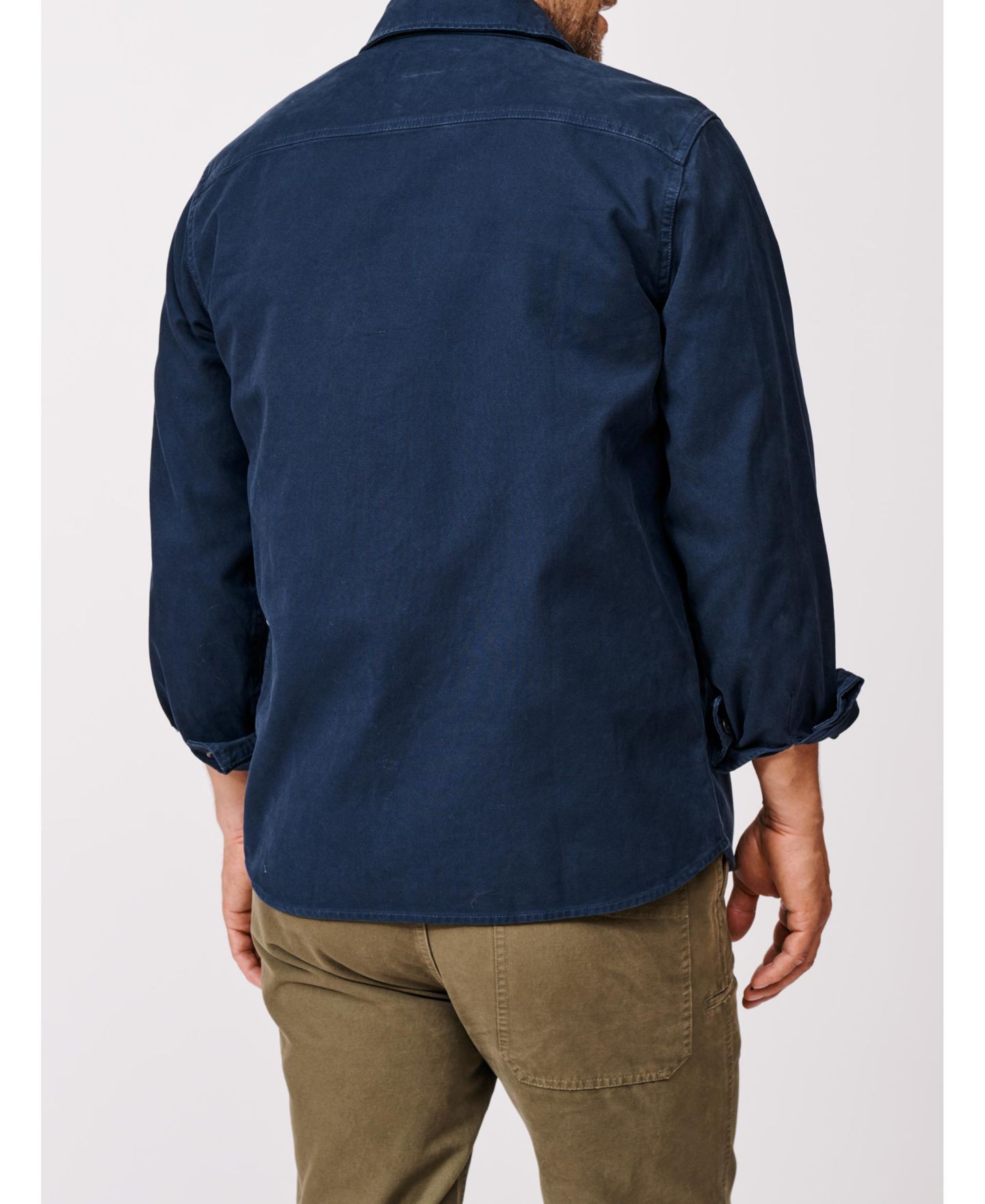 Мужская рубашка Aubin Dovedale Overshirt, цвет: Тёмно-синий — фото 7