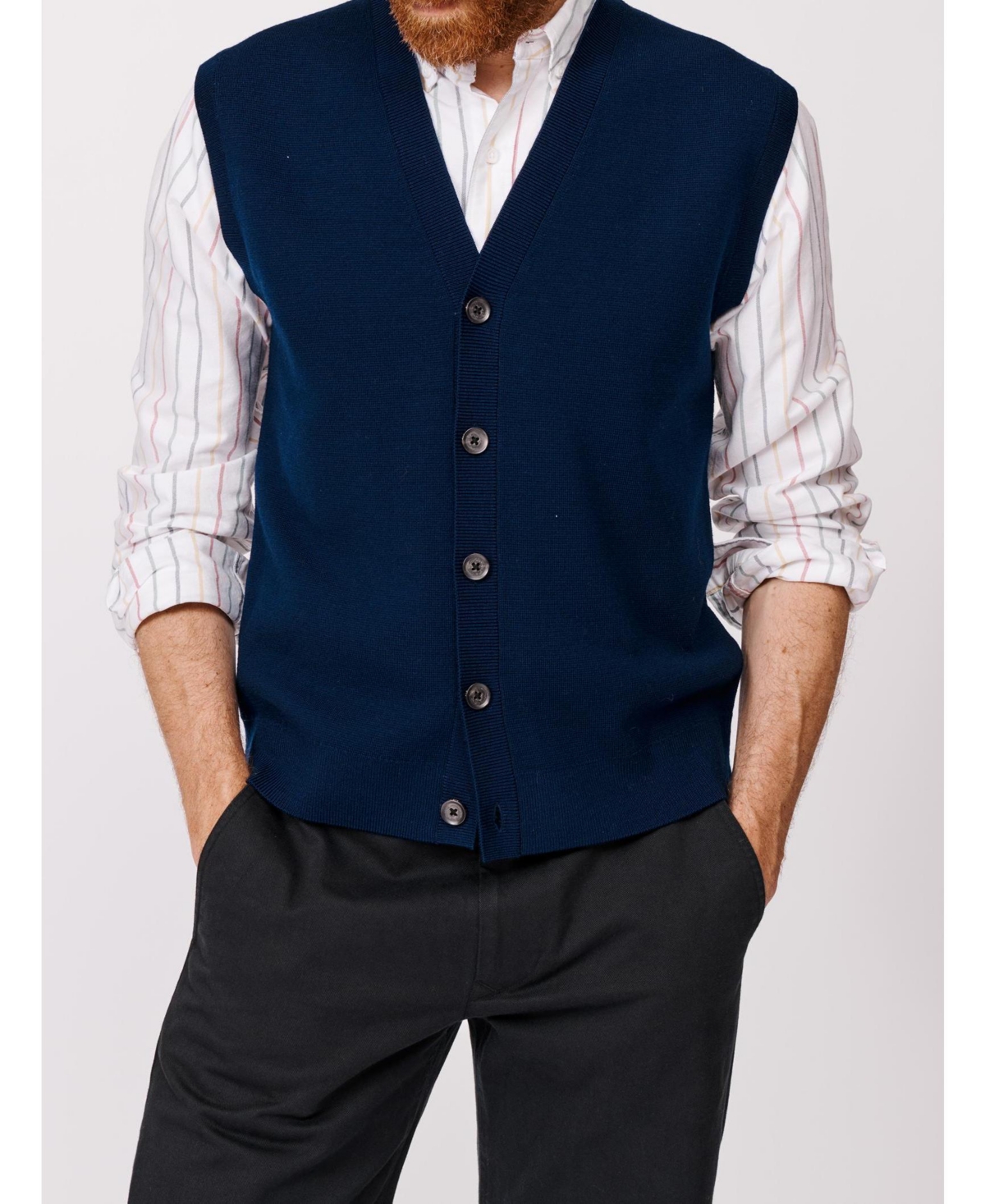 Aubin Men's Portman 100% Wool Waistcoat
