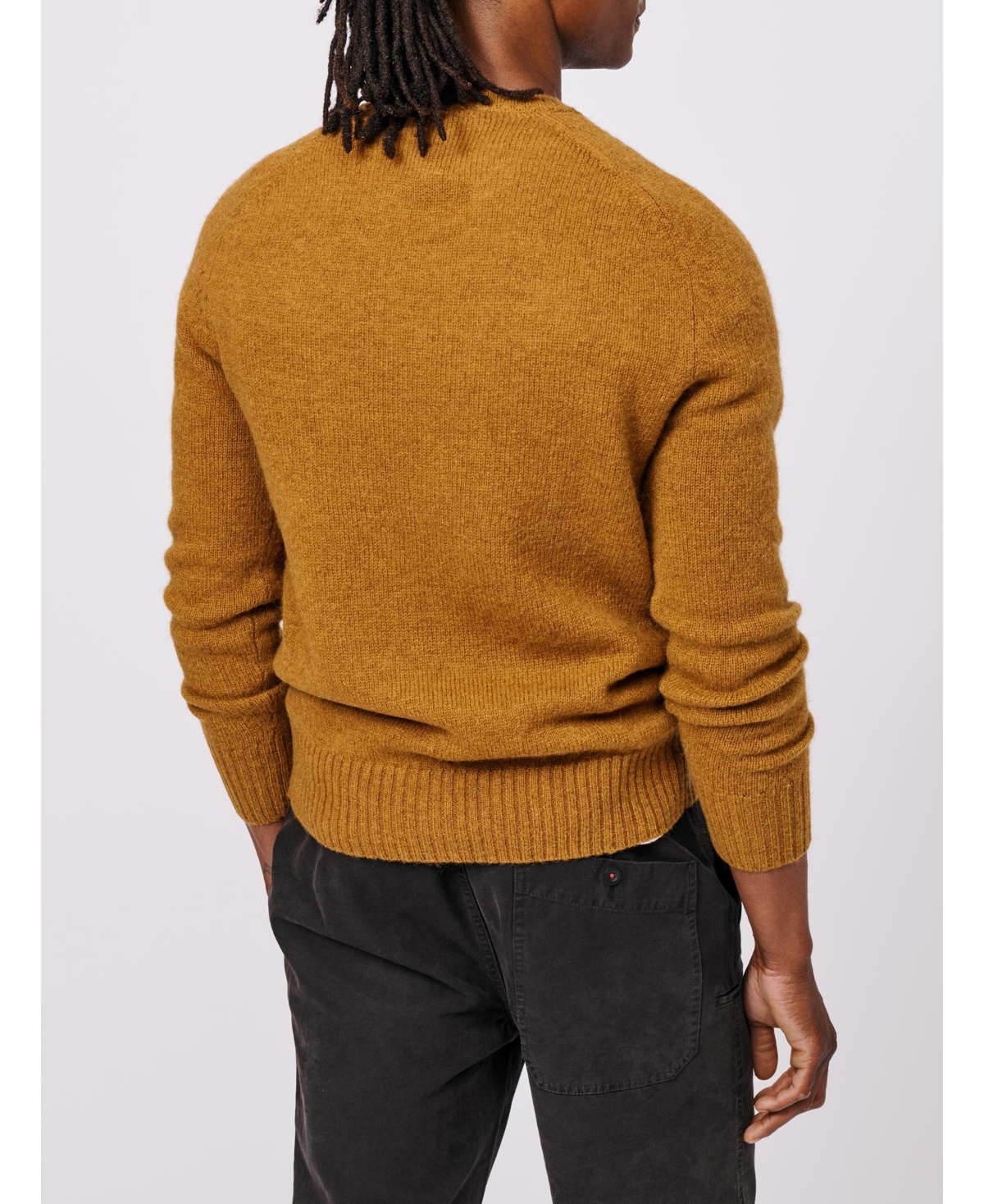 Aubin Men's Prestwick Shetland Crew Neck Sweater