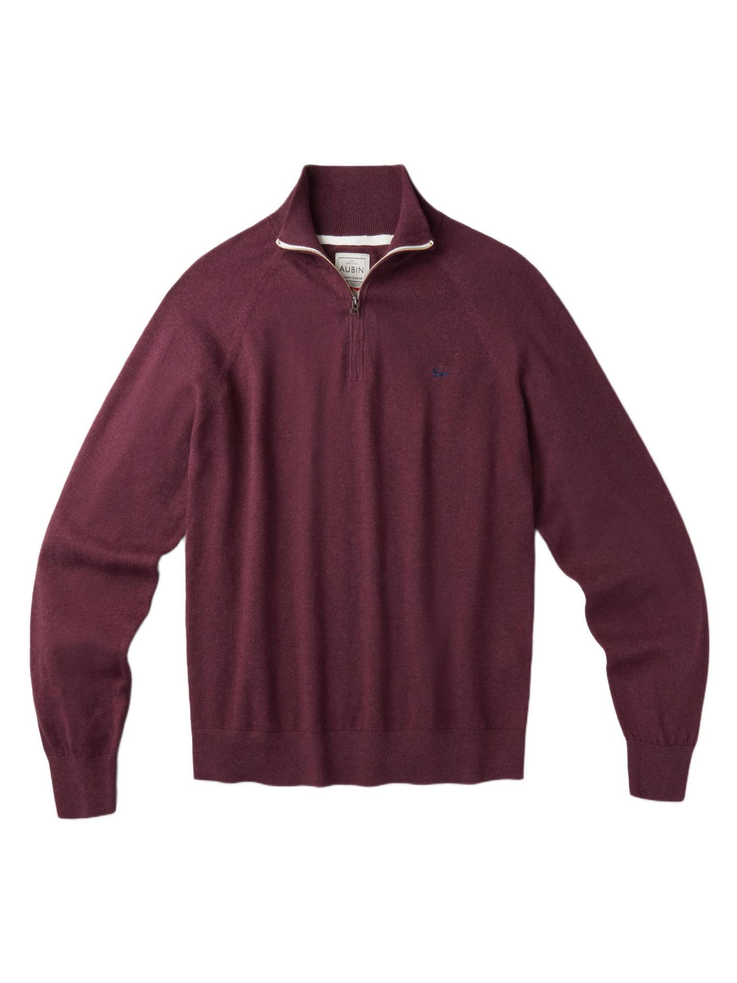 Мужской свитер Aubin Bonby Zip Neck, цвет: Бордо — фото 2