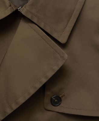 Men's Water-Repellent Belted Trench Coat