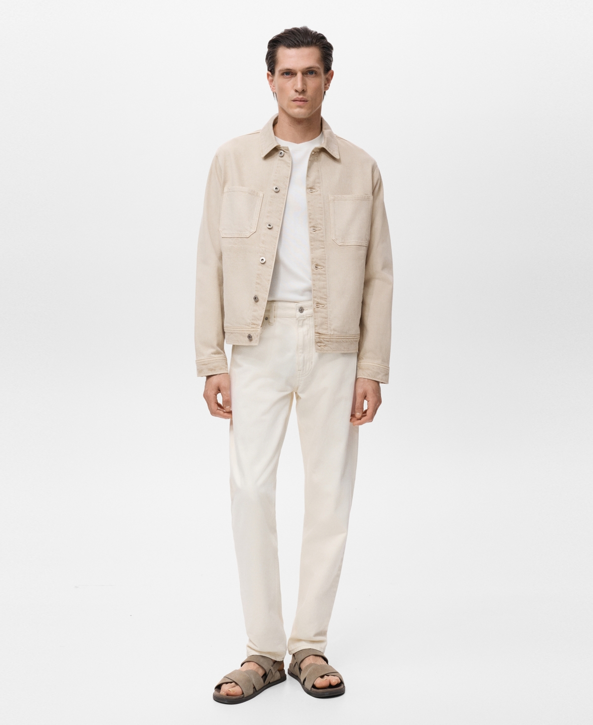 Mango Men's Denim Pockets Jacket