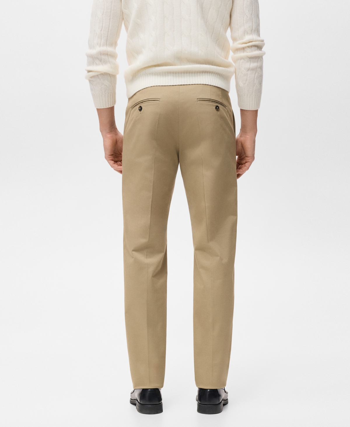 Mango Men's Regular-Fit Cotton Pants