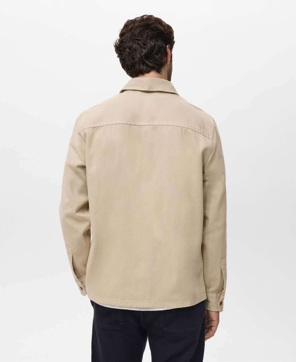 Mango Men's Denim Pockets Overshirt