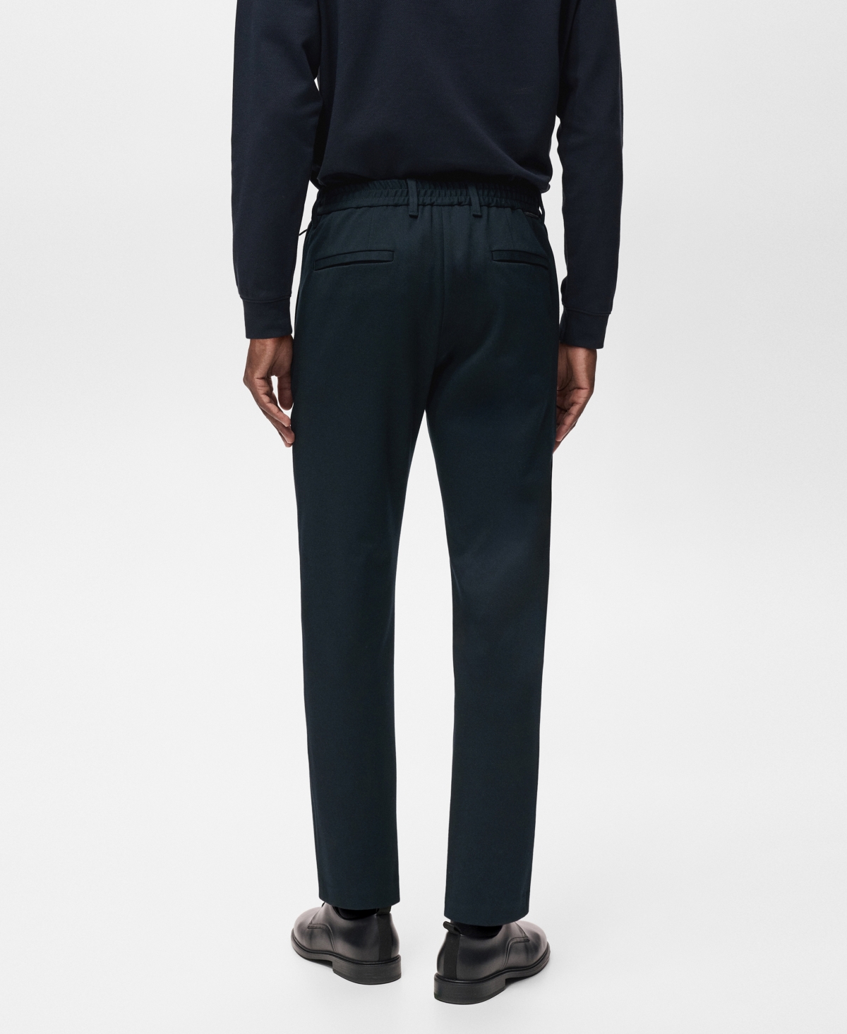 Mango Men's Stretch Fabric Slim-Fit Pants