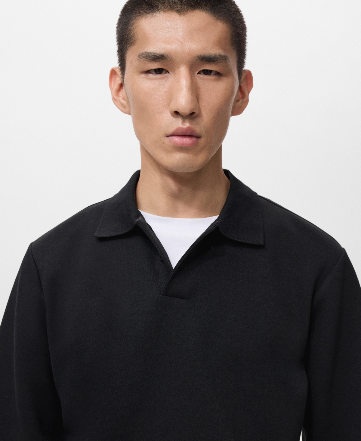 Mango Men's Regular-Fit Polo Sweatshirt