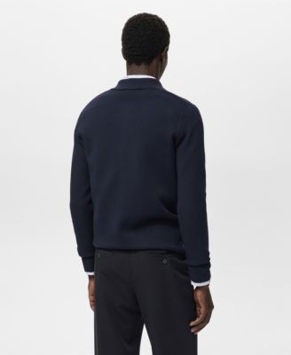 Men's Knitted Polo-Neck Sweater