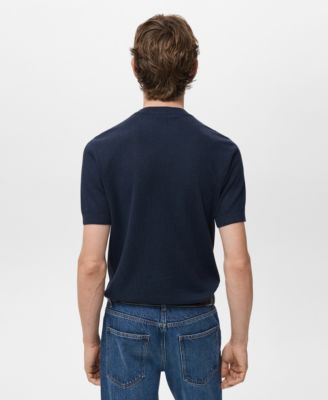 Men's Ribbed Knit T-Shirt