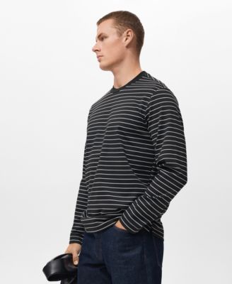 Men's Striped Long Sleeves T-Shirt