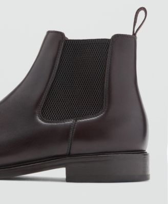 Men's Polished Leather Chelsea Boots