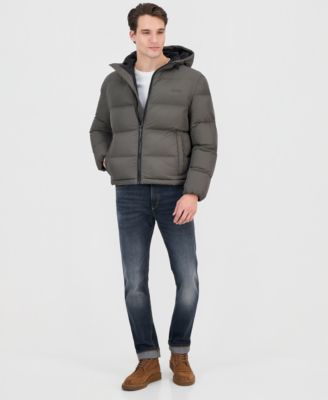 Men's Beazly2436 Slim-Fit Quilted Full-Zip Hooded Puffer Jacket