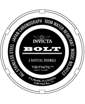 Men's 34123 Bolt Quartz Chronograph Gold Dial Watch