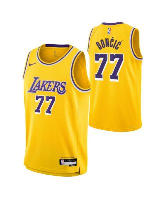 Men's and Women's Luka Doncic Gold Los Angeles Lakers Swingman Jersey - Icon Edition