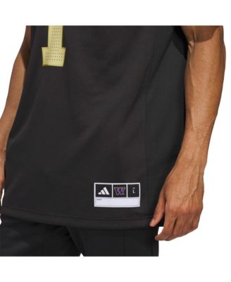 Men's 1 Black Washington Huskies Premier Strategy Jersey