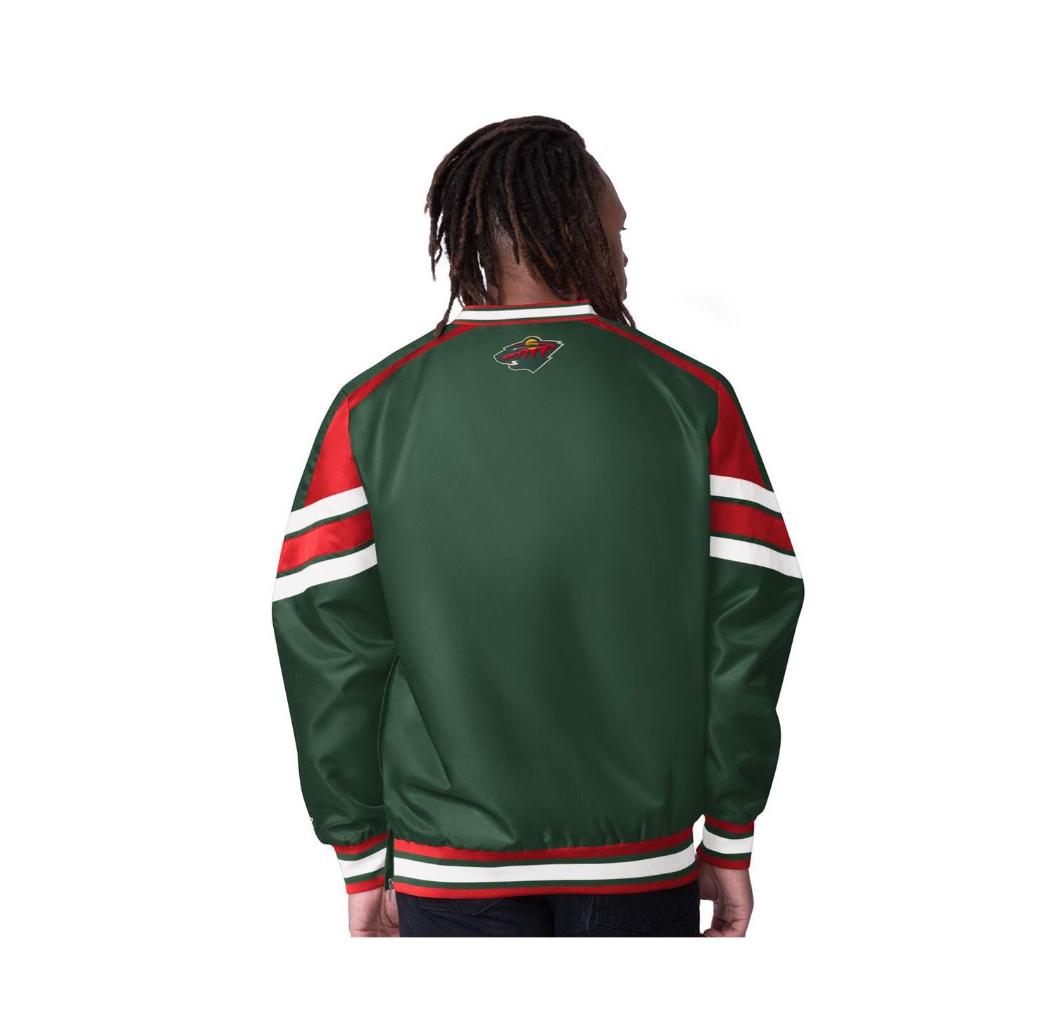 Men's Green Minnesota Wild Reliever V-Neck Pullover Jacket