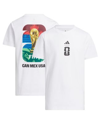 adidas - Big Boys and Girls  White 2026 FIFA World Cup  Graphic T-Shirt