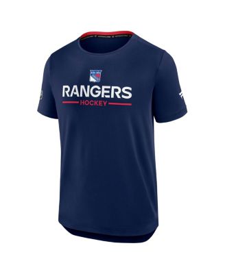 Men's Navy New York Rangers Authentic Pro Rink Tech T-Shirt