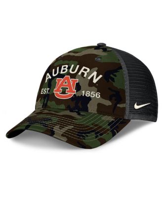 Men's Camo Auburn Tigers 2025 Military Appreciation Rise Adjustable Trucker Hat