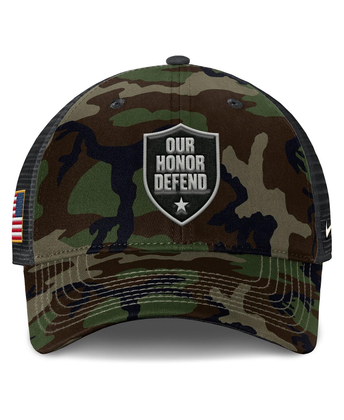 Nike Men's Camo Ohio State Buckeyes 2025 Military Appreciation Rise Adjustable Trucker Hat
