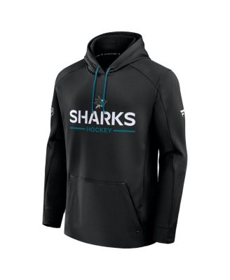 Men's Black San Jose Sharks Authentic Pro Rink Hoodie