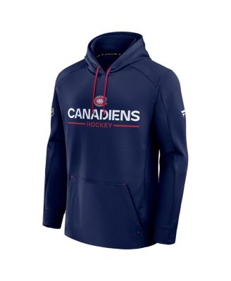 Men's Navy Montreal Canadiens Authentic Pro Rink Hoodie