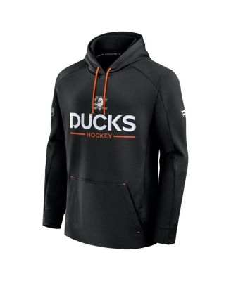 Men's Black Anaheim Ducks Authentic Pro Rink Hoodie