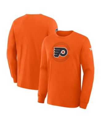 Fanatics - Men's Orange Philadelphia Flyers Authentic Pro Property Of Practice Long Sleeve T-Shirt