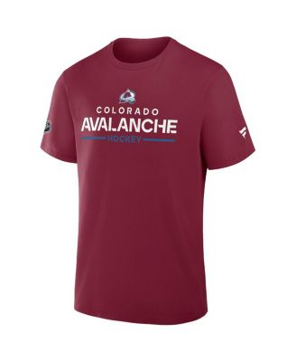 Men's Burgundy Colorado Avalanche Authentic Pro Primary T-Shirt