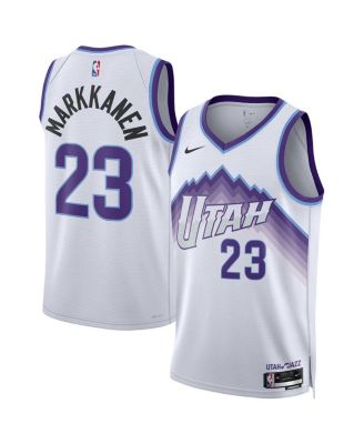 Nike - Men's and Wo Men's Lauri Markkanen White Utah Jazz Swingman Jersey - Association Edition