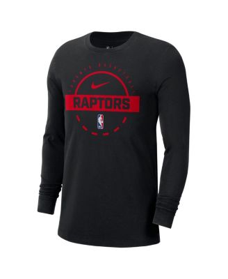 Men's Black Toronto Raptors Authentic Long Sleeve Practice T-Shirt