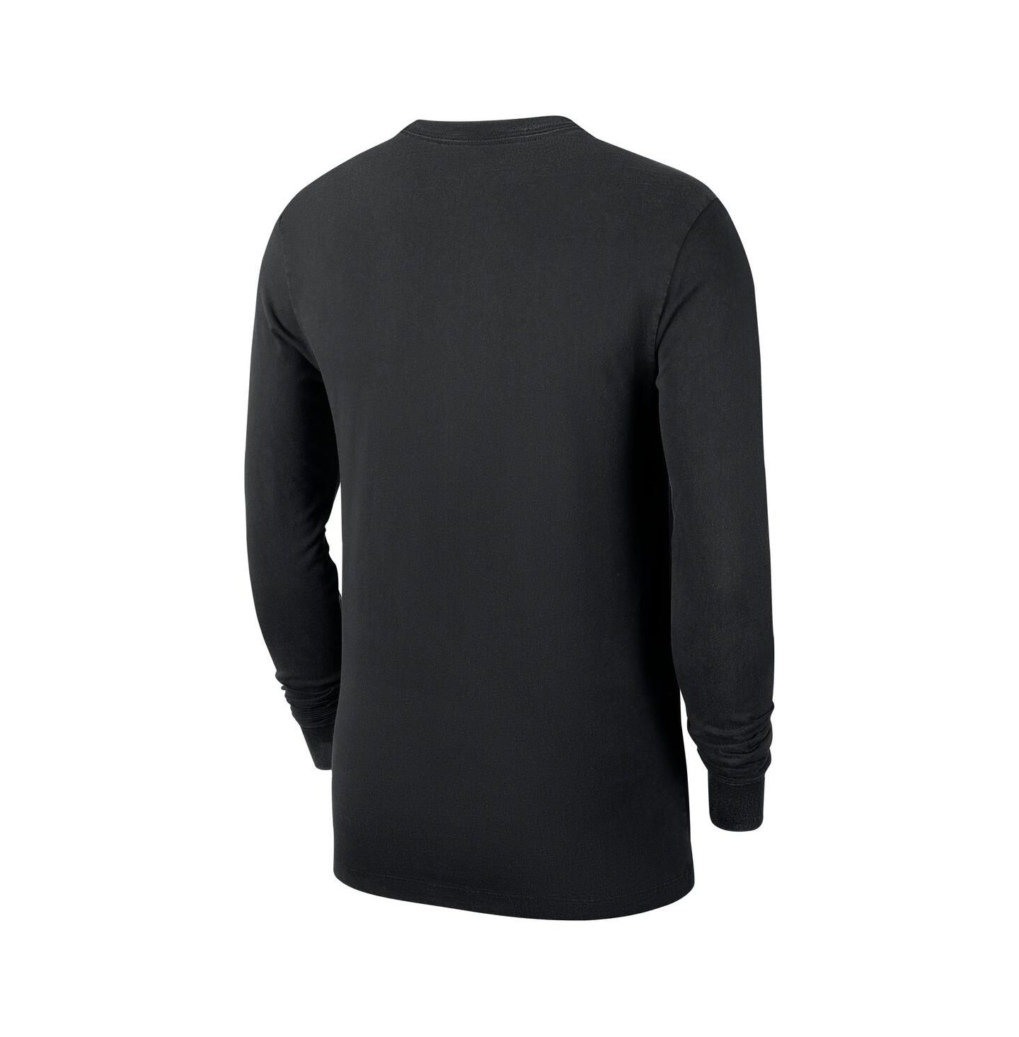 Мужская футболка Nike Black Milwaukee Bucks Authentic Long Sleeve Practice — фото 3
