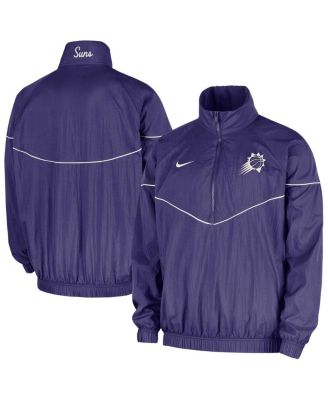 Nike - Men's Purple Phoenix Suns Courtside Windrunner Woven Half-Zip Jacket