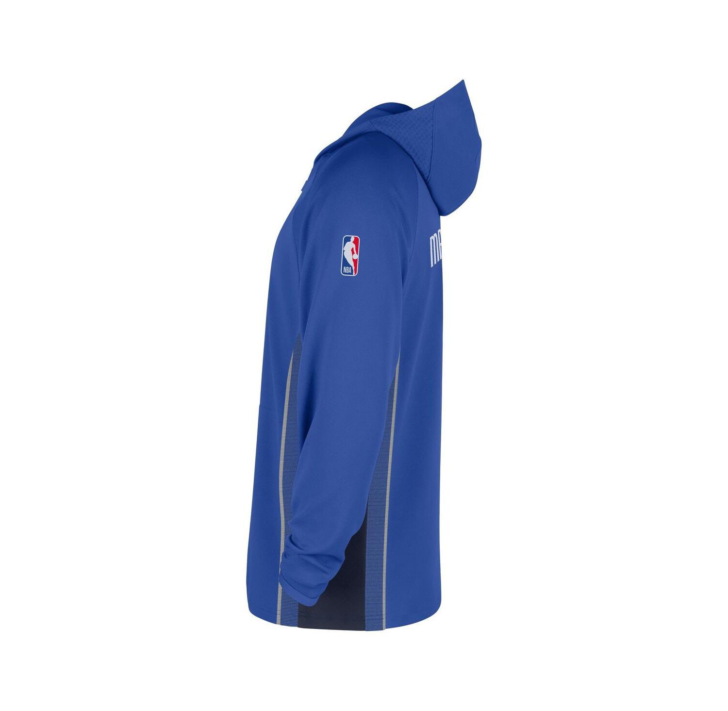 Men's Royal Dallas Mavericks Authentic On Court Zone Quarter-Zip Dri-FIT Hoodie Jacket