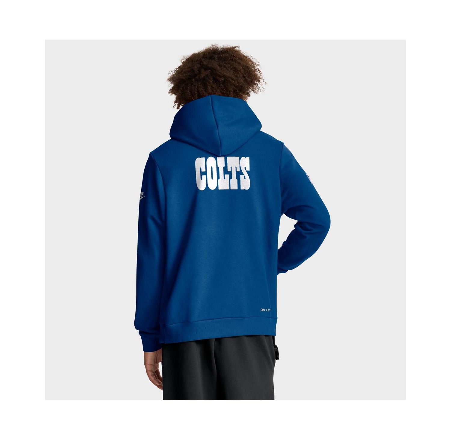 Men's Royal Indianapolis Colts Sideline Standard Issue Alt 2 Dri-FIT Hoodie