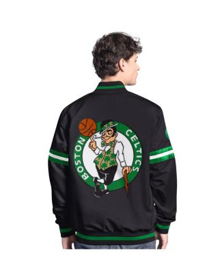 Men's&nbsp;Black Boston Celtics Scout Varsity Full-Snap Jacket