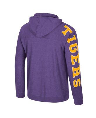 Men's Purple LSU Tigers Back in Business Long Sleeve Raglan T-Shirt