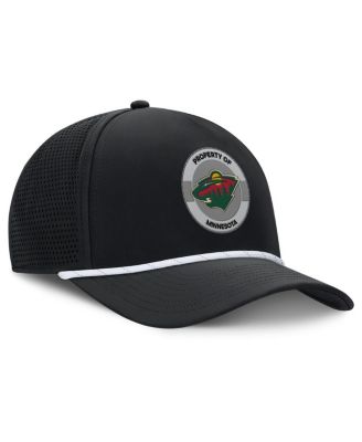 Men's Black Minnesota Wild Authentic Pro Rink Adjustable Hat