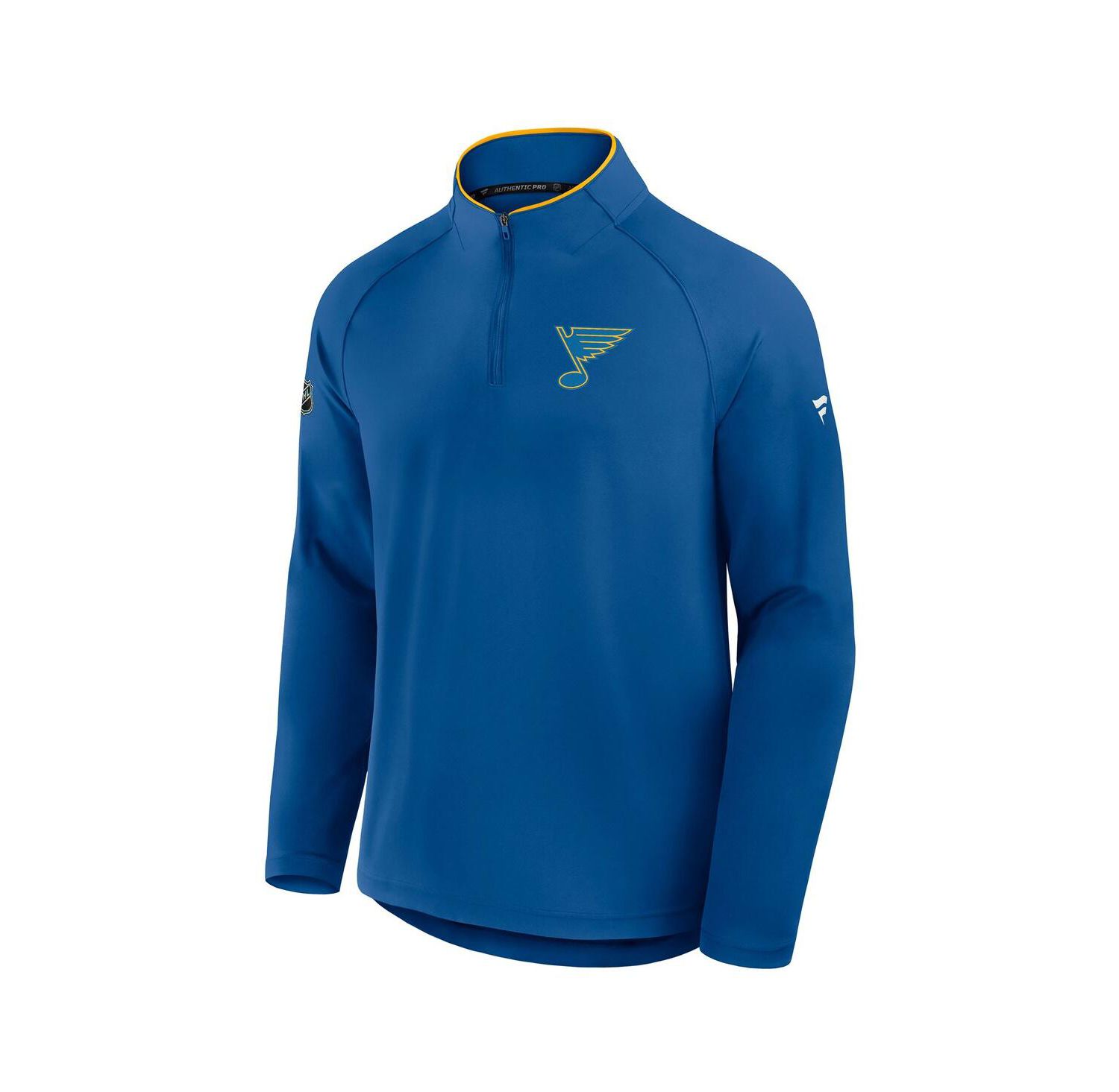 Men's Blue St. Louis Blues Authentic Pro Rink Training Quarter-Zip Pullover Sweatshirt