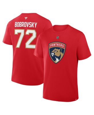 Fanatics - Men's Sergei Bobrovsky Red Florida Panthers Authentic Stack Name Number T-Shirt