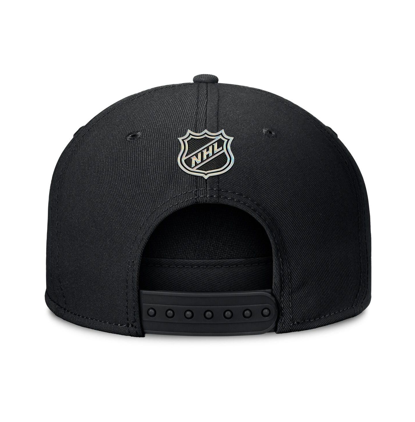 Мужская кепка Fanatics Black Chicago Blackhawks Authentic Pro Rink Team Code Snapback Hat — фото 4