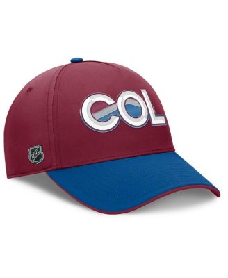 Men's Burgundy/Blue Colorado Avalanche Authentic Pro Rink Team Code Flex Hat