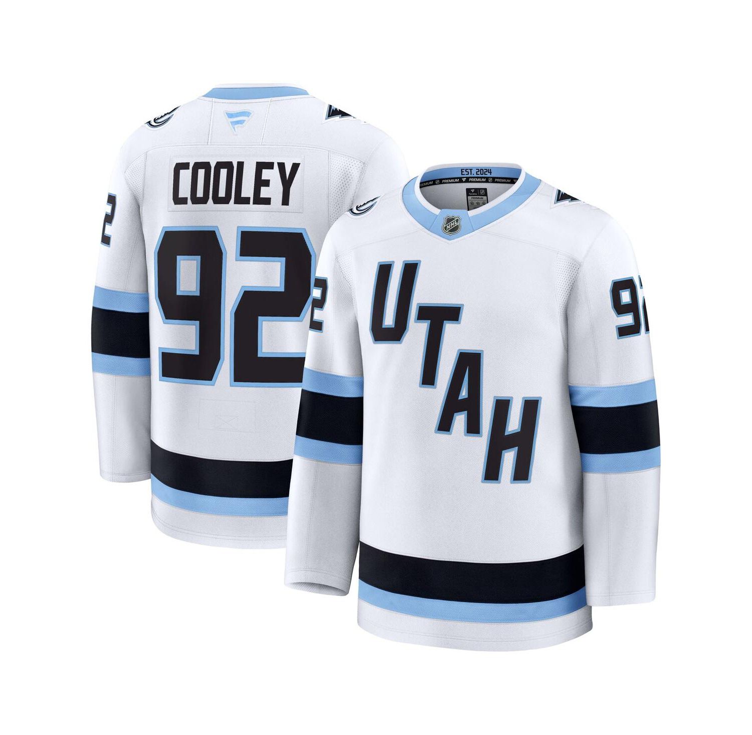 Men's Logan Cooley White Utah Mammoth Away Premium Player Jersey