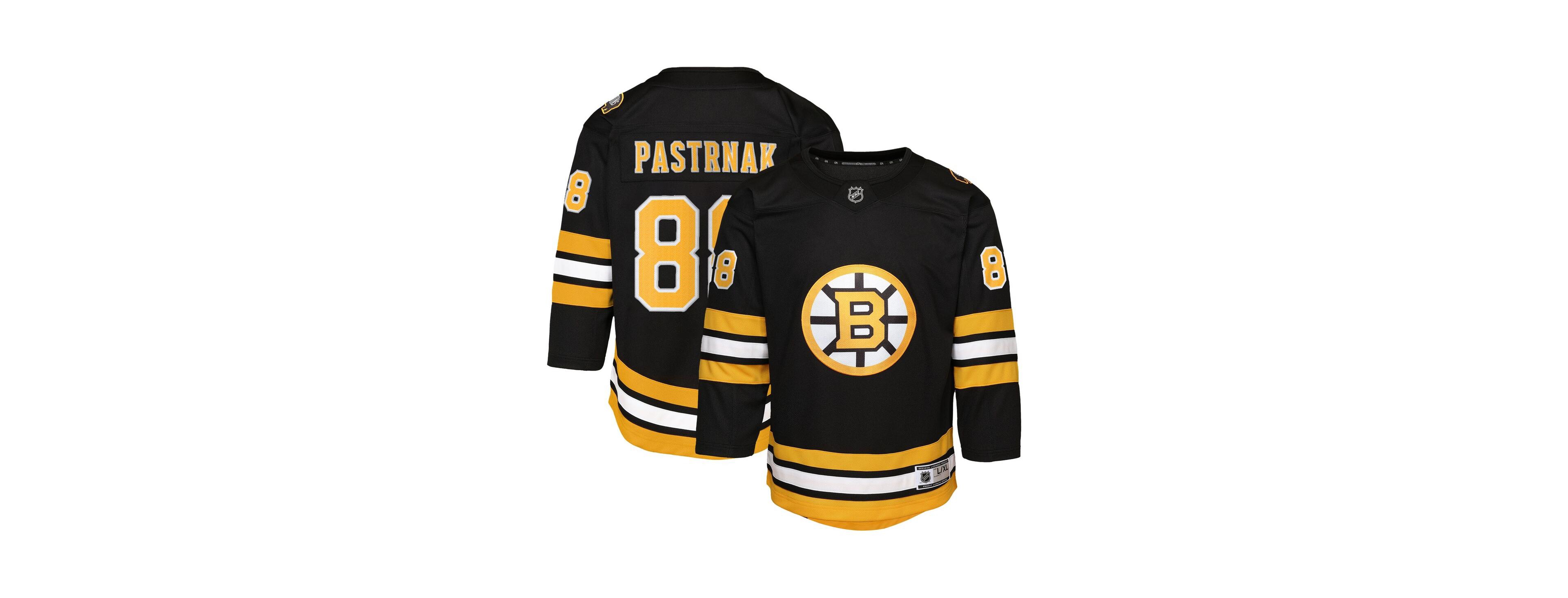 Outerstuff Big Boys and Girls David Pastrnak Black Boston Bruins Home Premier Player Jersey