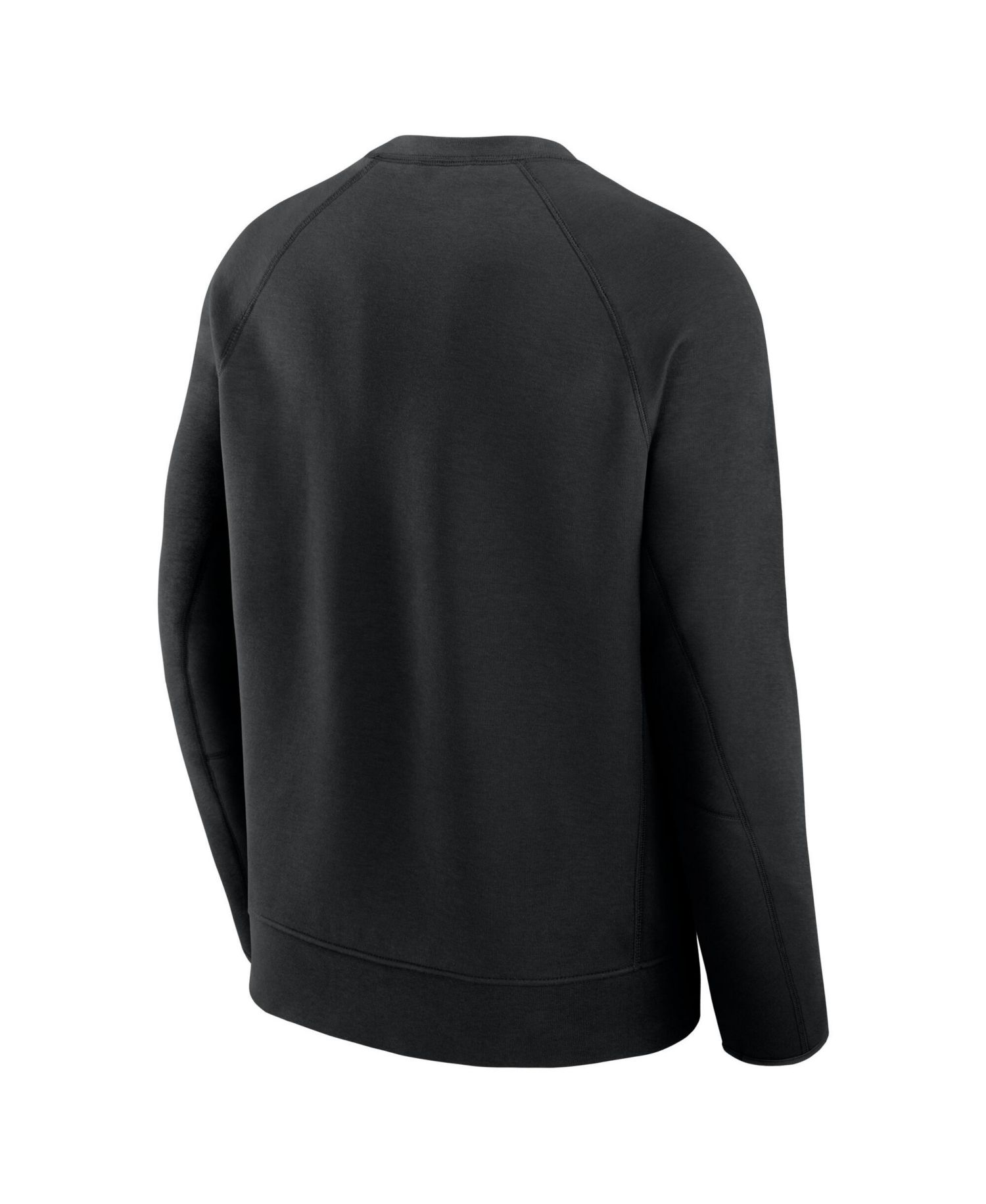 Men's Black Detroit Tigers Tech Fleece Raglan Sweatshirt