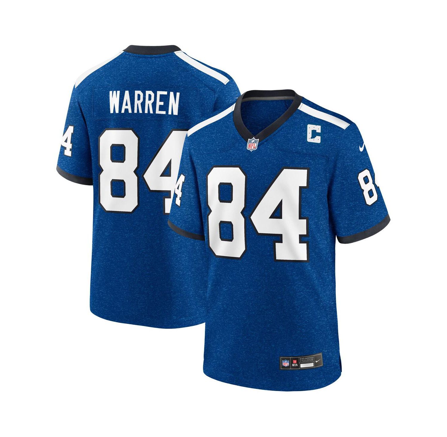 Men's Tyler Warren Heather Royal Indianapolis Colts Alternate 2 Indiana Nights Game Jersey