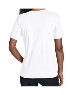 Women's White Green Bay Packers Team Stripe T-Shirt